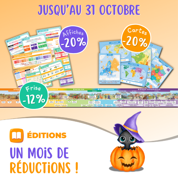 Réductions sur l'édition : -20% sur les affiches et les cartes ! -12% sur la frise